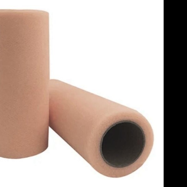 TULLE LISO ROLLO 15X22.86M. CARNE